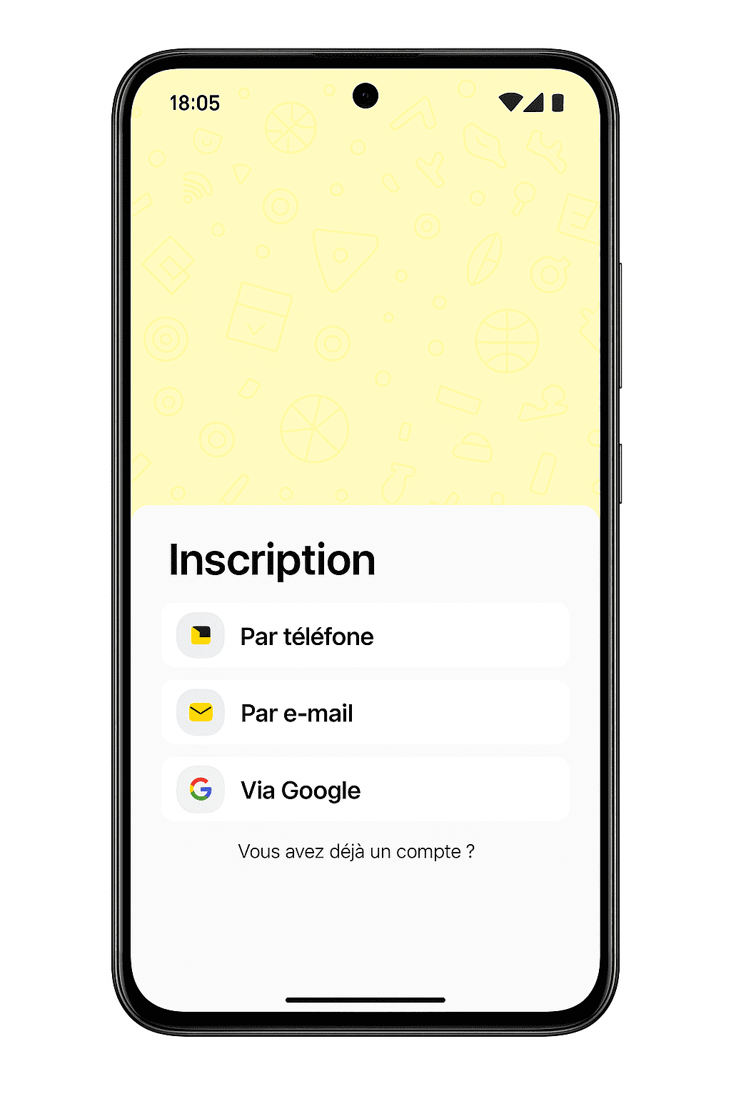Inscription à l'application MelBet pour Android